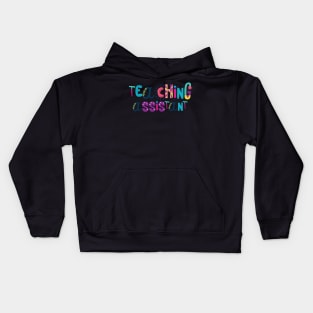 Cute Teaching Assistant Gift Idea Back to School Kids Hoodie